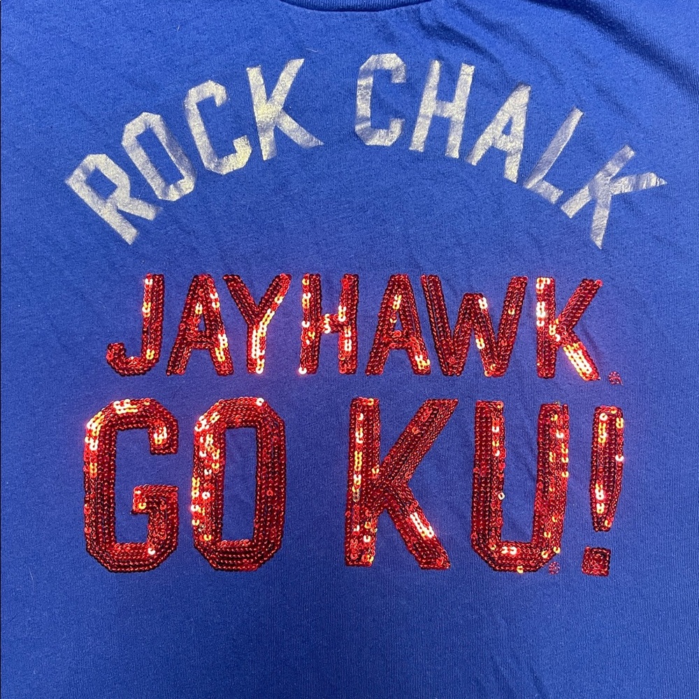 PINK Victoria's Secret Blue Rock Chalk Tee - Picture 3 of 8